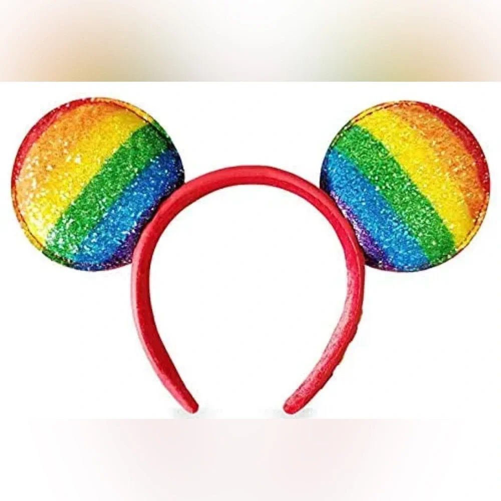 Disney Parks One Love Rainbow‎ Mickey Mouse Ears Headband